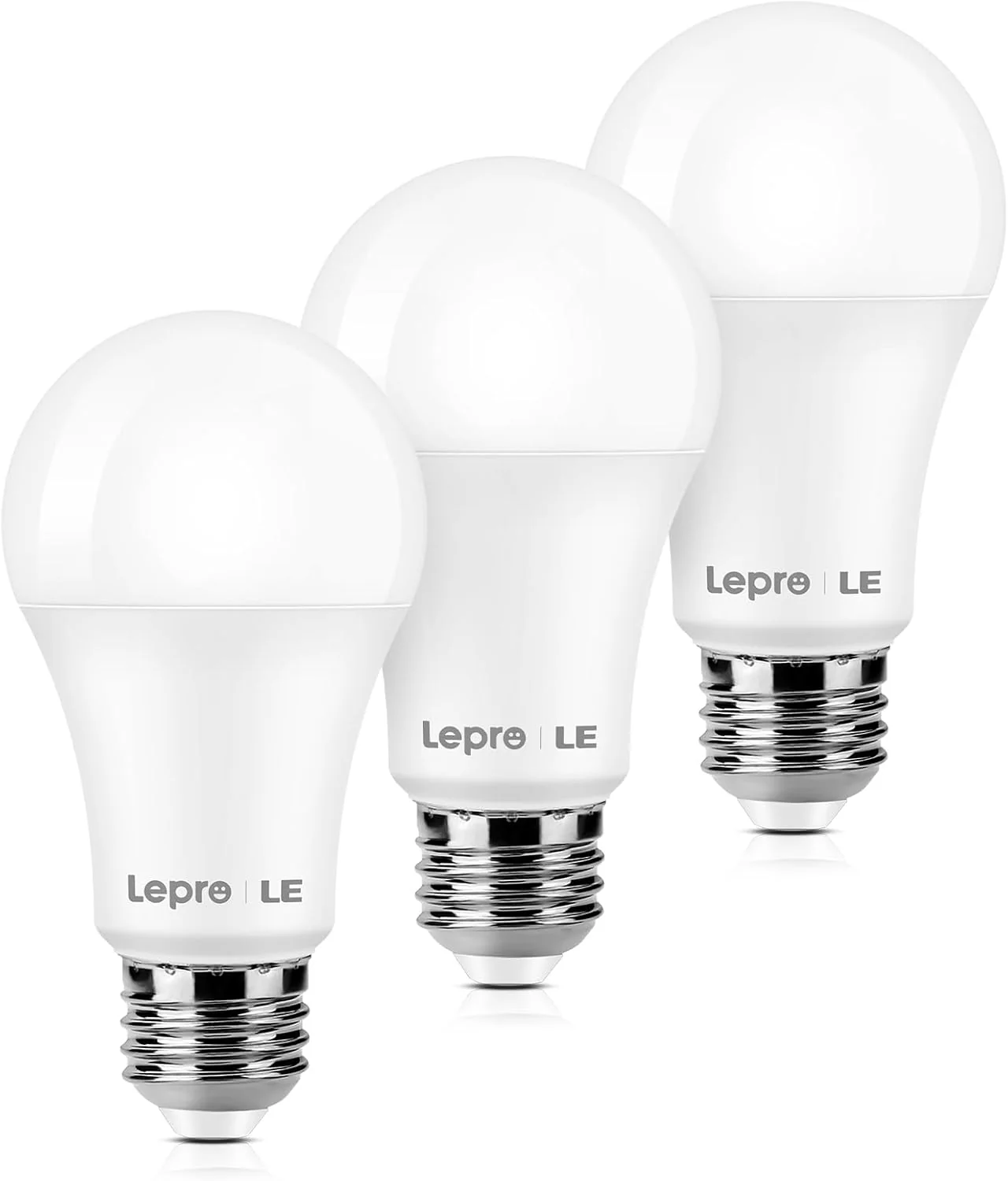 Lepro A19 LED Light Bulb, 2700K Warm White, 1500 Lumens, E26 Medium Base, Non-Dimmable, 14W (100W Equivalent, Energy Efficiency)