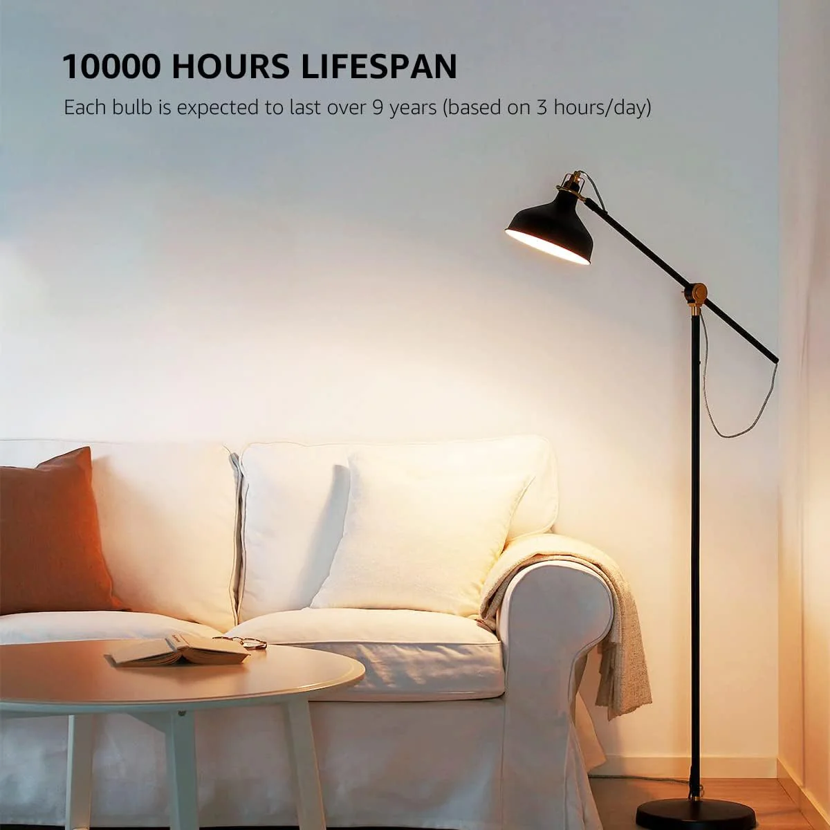 Lepro A19 LED Light Bulb, 2700K Warm White, 1500 Lumens, E26 Medium Base, Non-Dimmable, 14W (100W Equivalent, Energy Efficiency) - Image 2