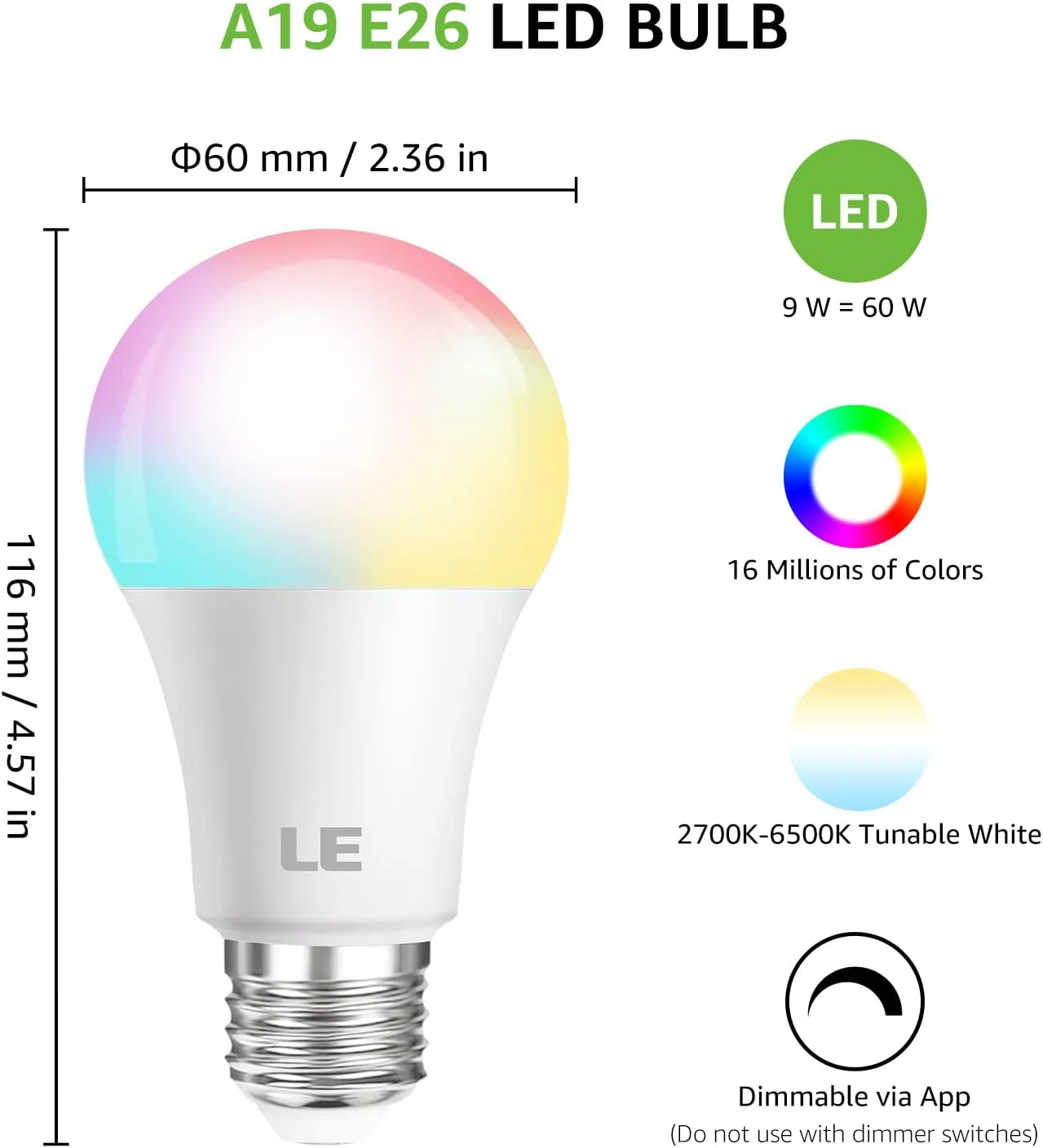 LE Color Changing Light Bulbs - Image 6