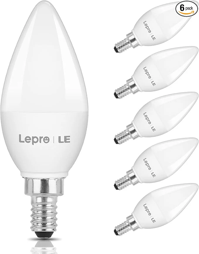 Lepro B11 LED Candelabra Bulbs, E12 Base, 5.5W (40W Equivalent), 500 Lumens, 5000K Daylight, Non-Dimmable - Image 11