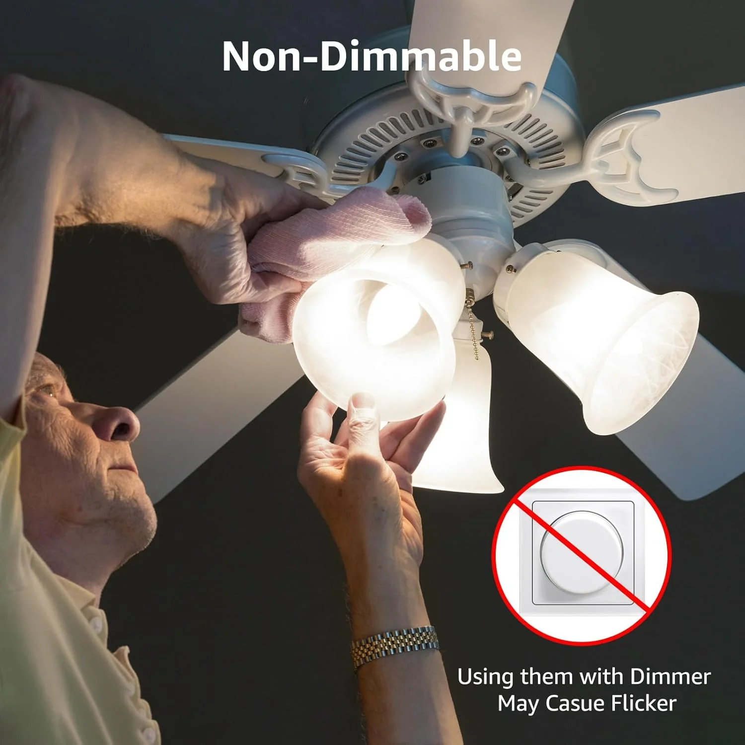Lepro B11 LED Candelabra Bulbs, E12 Base, 5.5W (40W Equivalent), 500 Lumens, 5000K Daylight, Non-Dimmable - Image 3