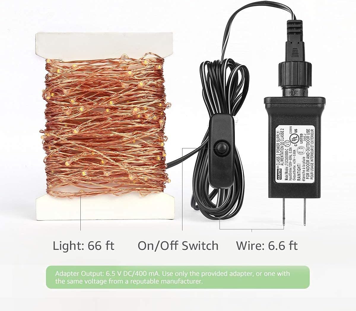 LE Decorative Copper Wire Lights (66ft, 200 LEDs) - Image 7