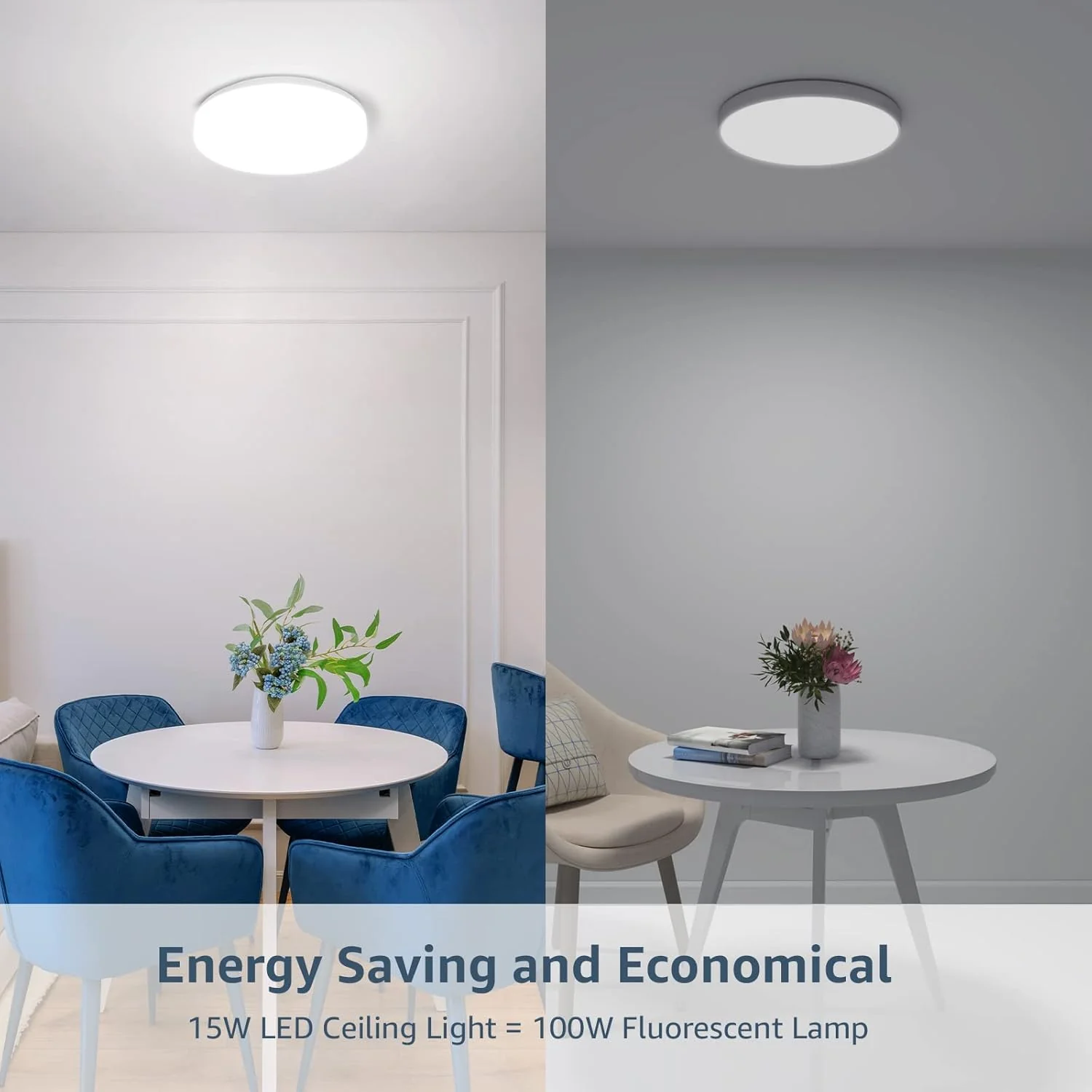 LE Flush Mount LED Ceiling Light for Bathroom - Image 6