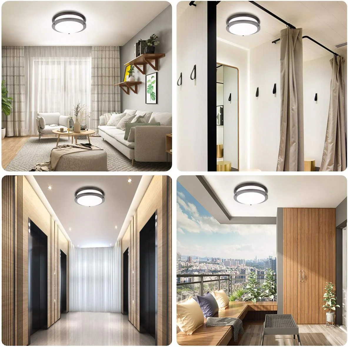 LE LED Flush Mount Ceiling Light - Image 6