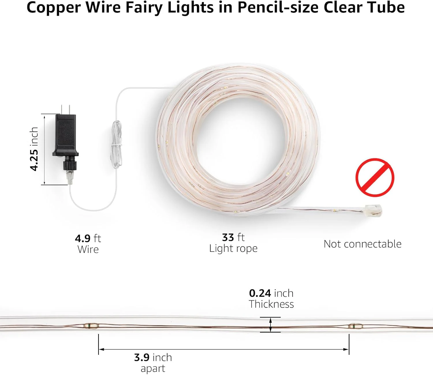 LE LED Rope Light with Timer - Image 2