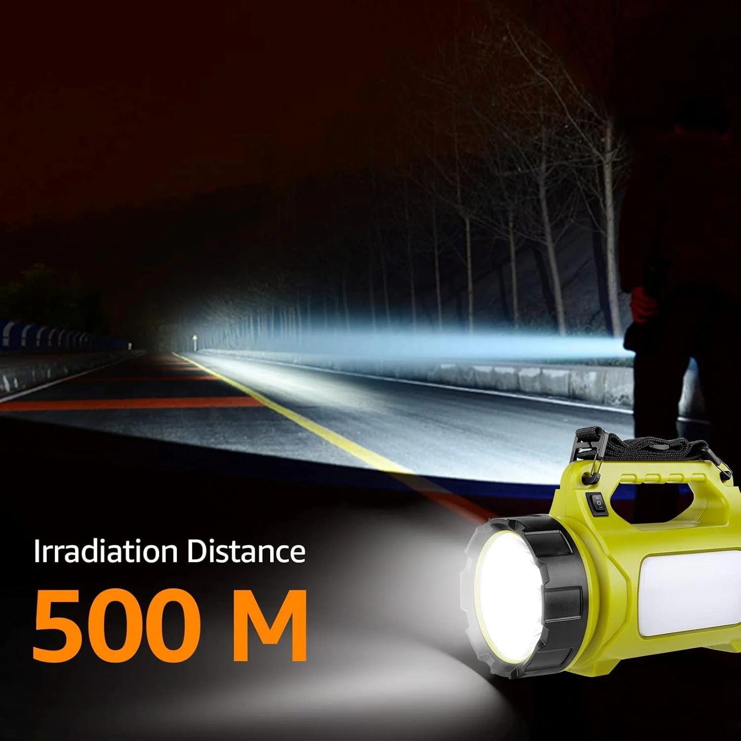 Lepro Rechargeable LED Searchlight (1000 Lumens, 5 Light Modes, Waterproof) - Image 2