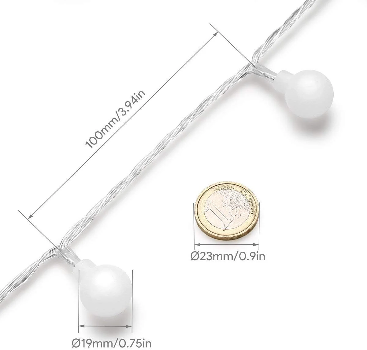 Lepro 16.4ft Battery Powered LED Globe String Lights - Image 7