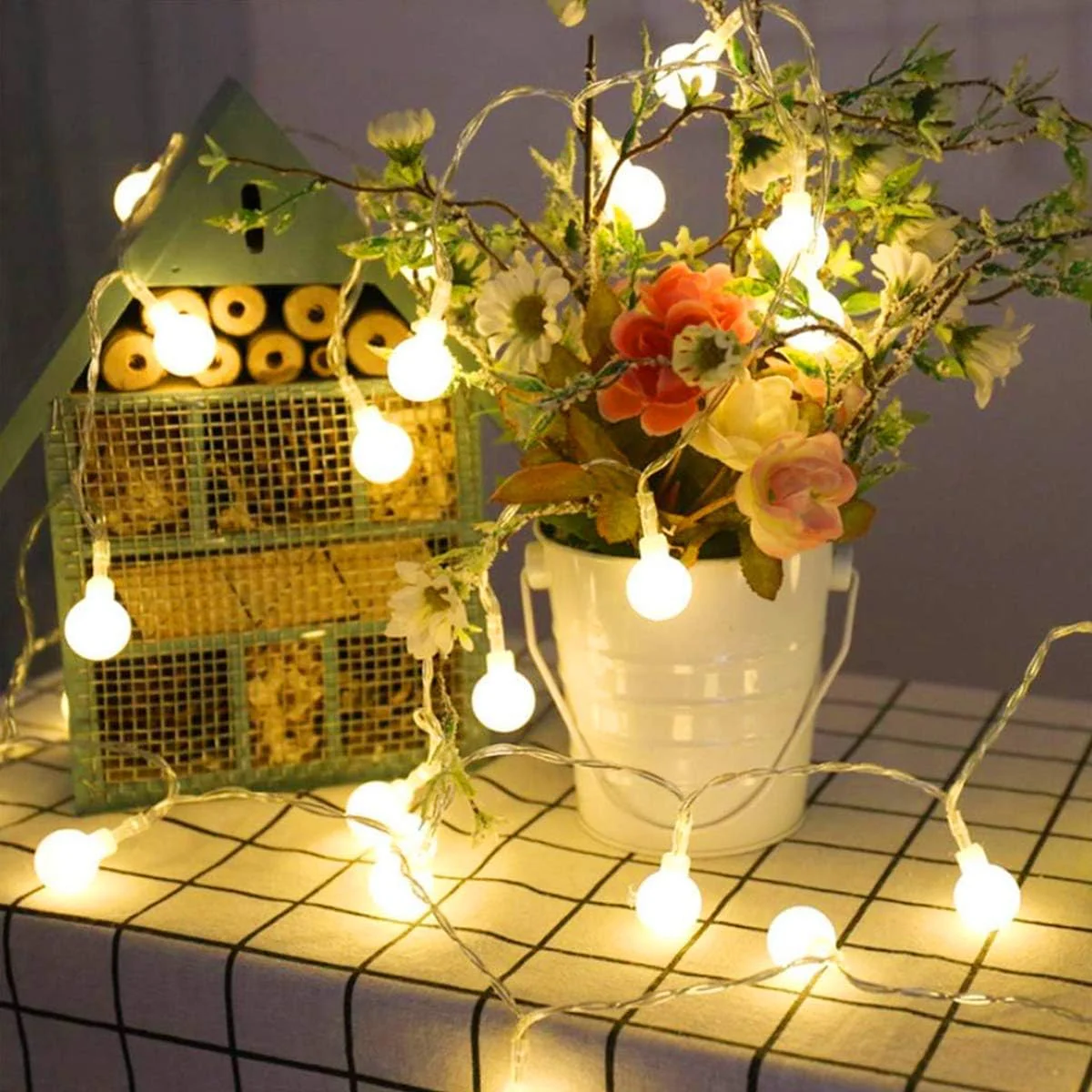 Lepro 16.4ft Battery Powered LED Globe String Lights - Image 8