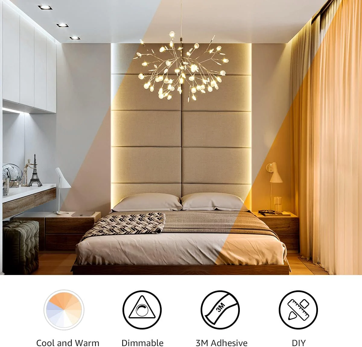 Lepro Tunable White LED Strip Lights (16.4ft, Dimmable) - Image 3