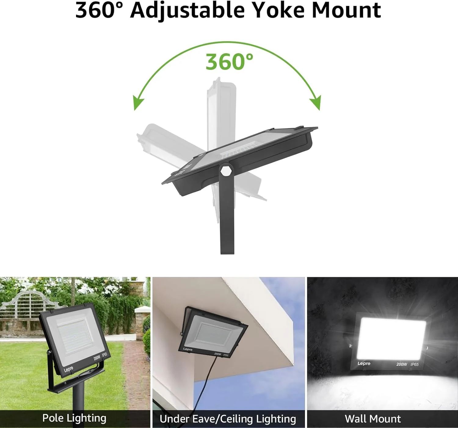 Lepro 200W LED Floodlight Outdoor - Image 4