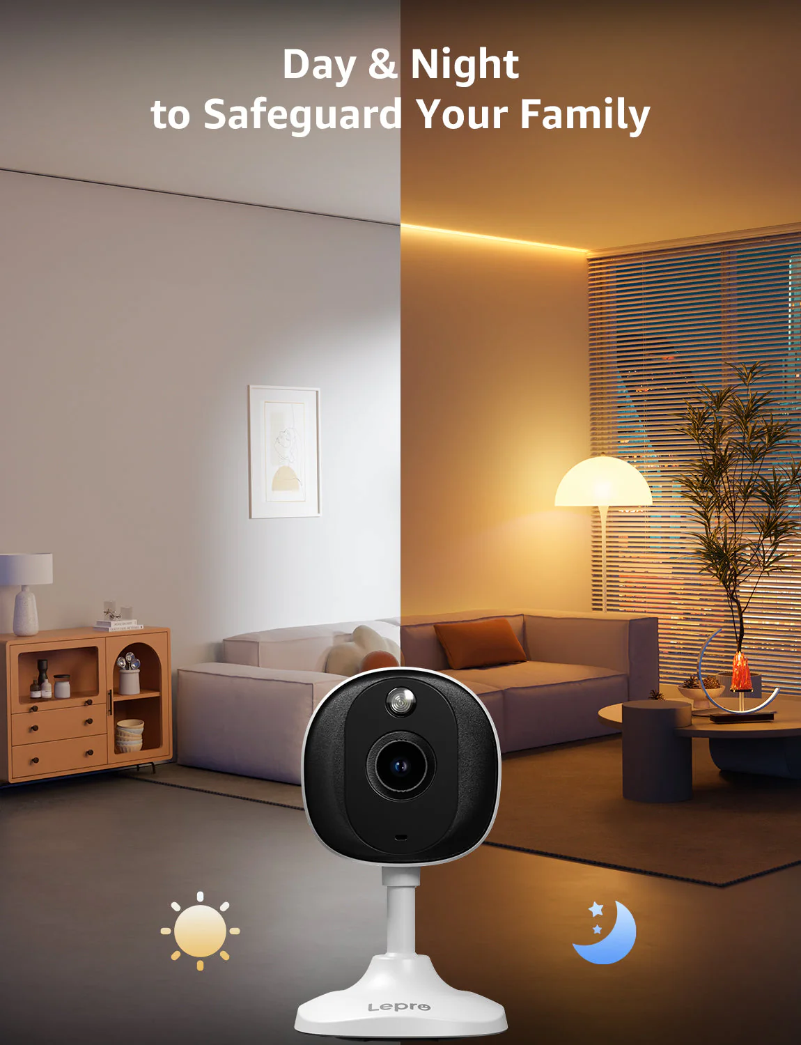 Lepro 2K Security Indoor & Outdoor Camera for Baby Care, Pet Monitoring, Remote Intercom, Night Vision, 2-Way Audio, Cloud & SD Card Storage (SD Card Not Included) - Image 9
