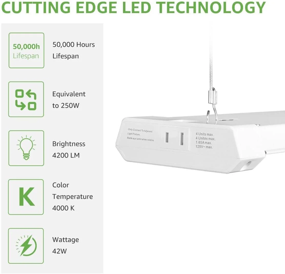 Lepro 6 Pack 4ft LED Shop Lights - Image 3
