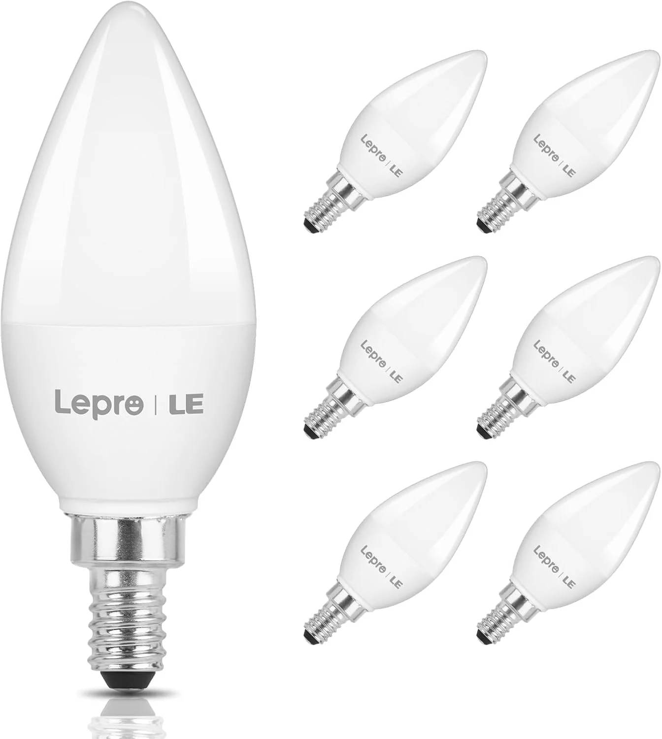 Lepro B11 LED Candelabra Bulbs, E12 Base, 5.5W (40W Equivalent), 500 Lumens, 2700K Warm White, Non-Dimmable - Image 10