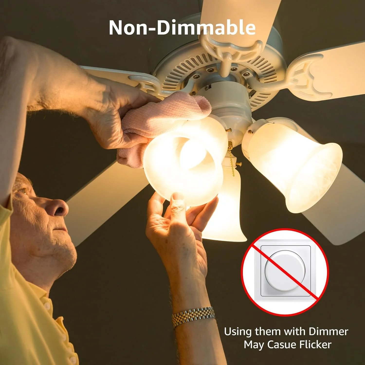 Lepro B11 LED Candelabra Bulbs, E12 Base, 5.5W (40W Equivalent), 500 Lumens, 2700K Warm White, Non-Dimmable - Image 3
