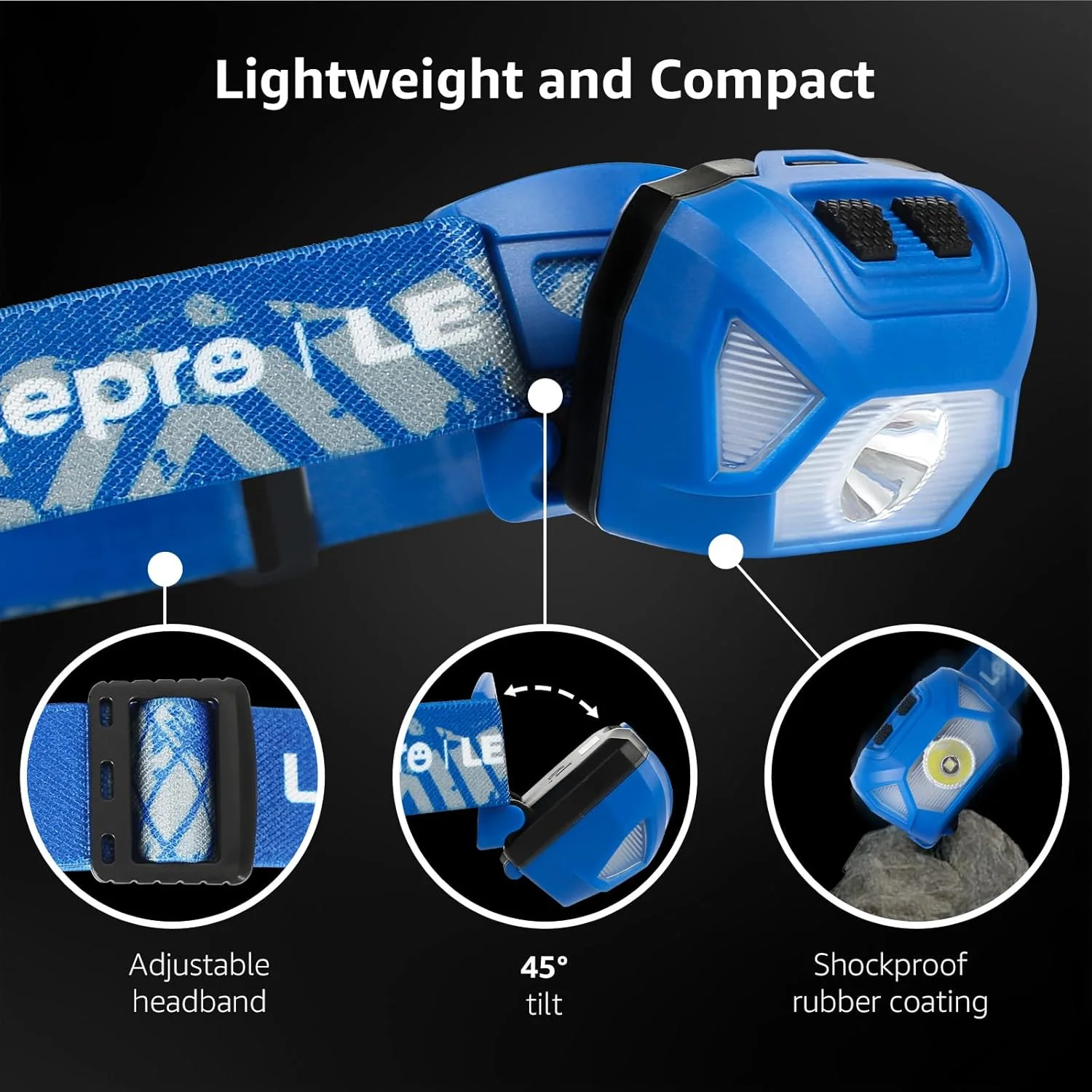 Lepro Battery Powered Headlamp - Image 5
