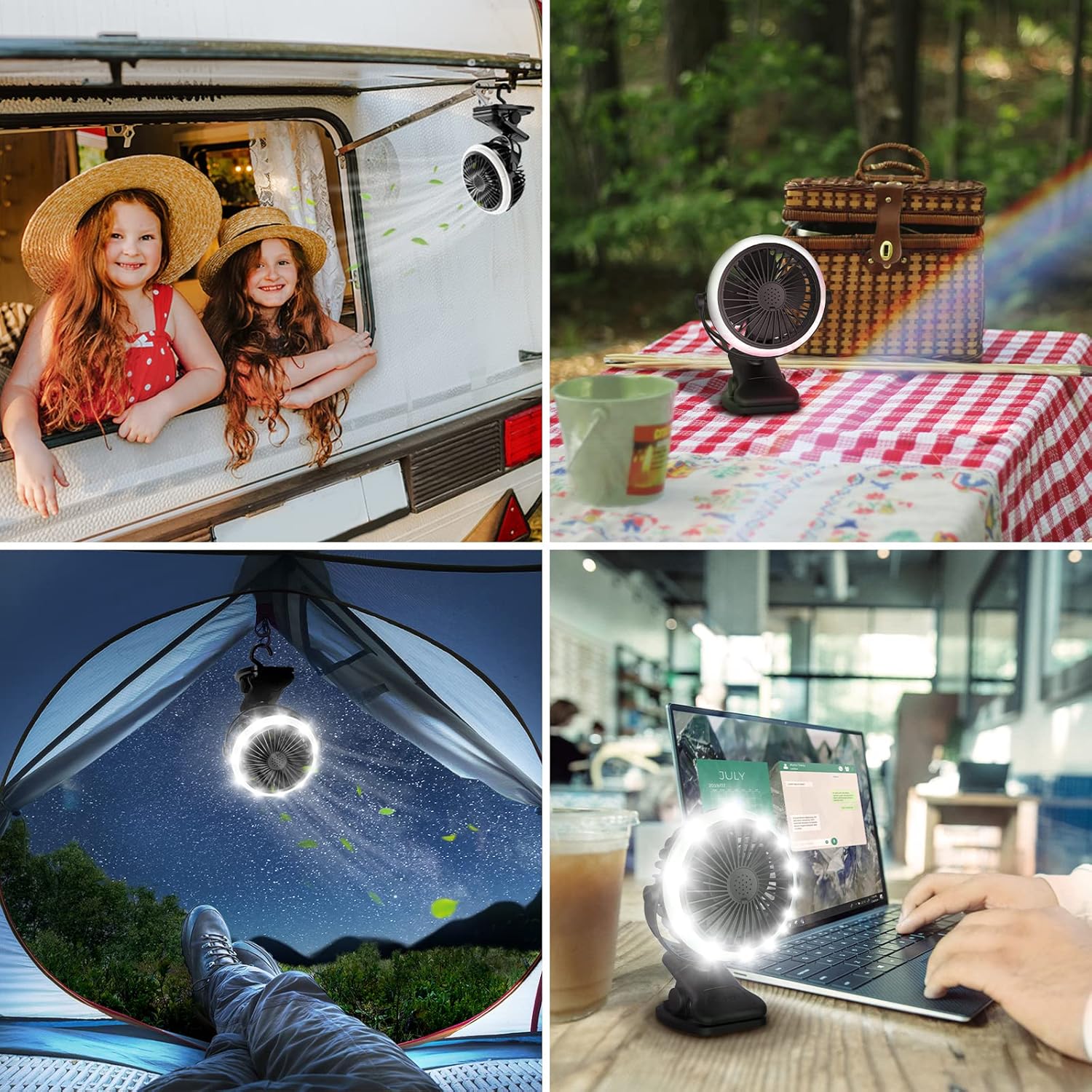 Lepro Camping Lantern with Camping Fan - Image 4