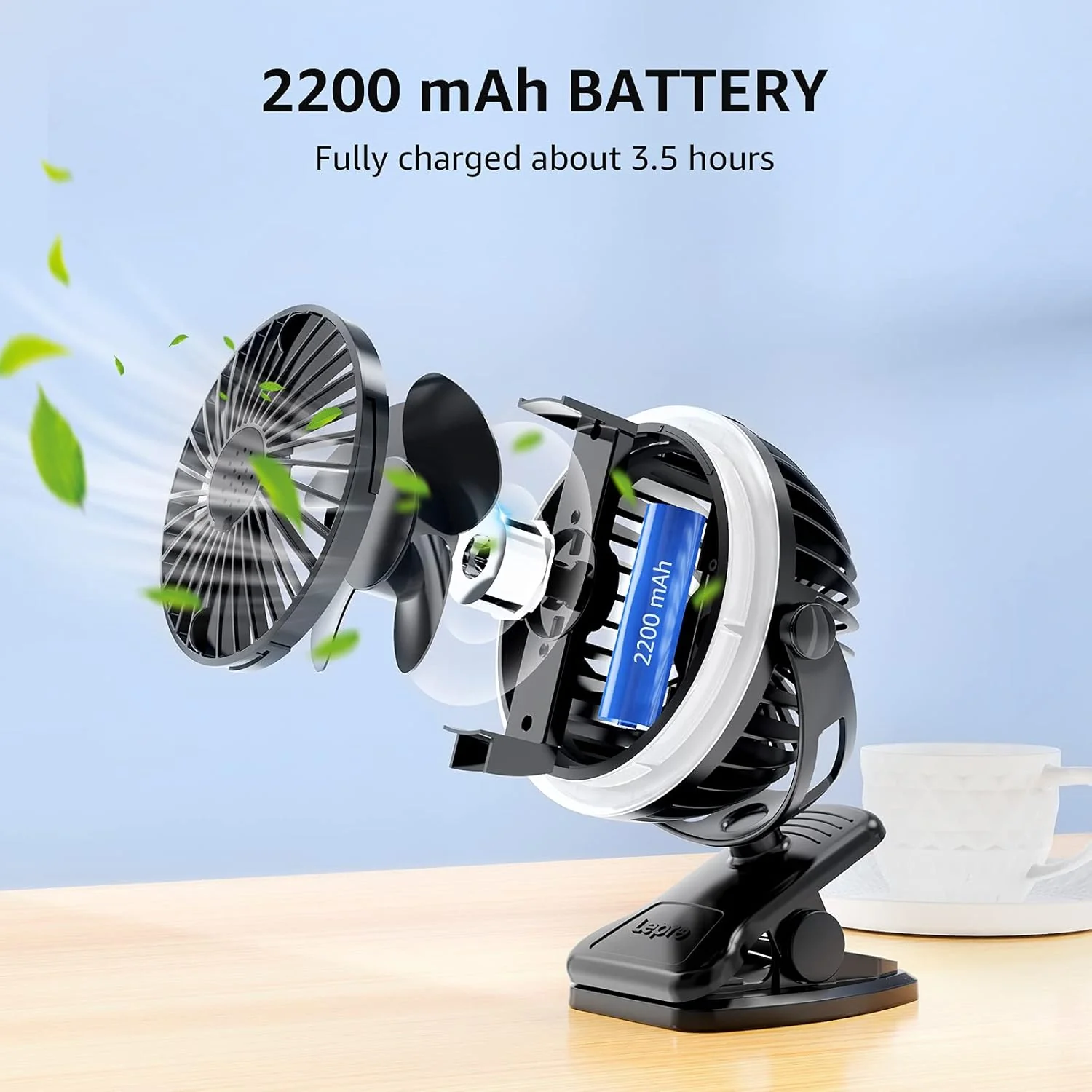 Lepro Camping Lantern with Camping Fan - Image 5