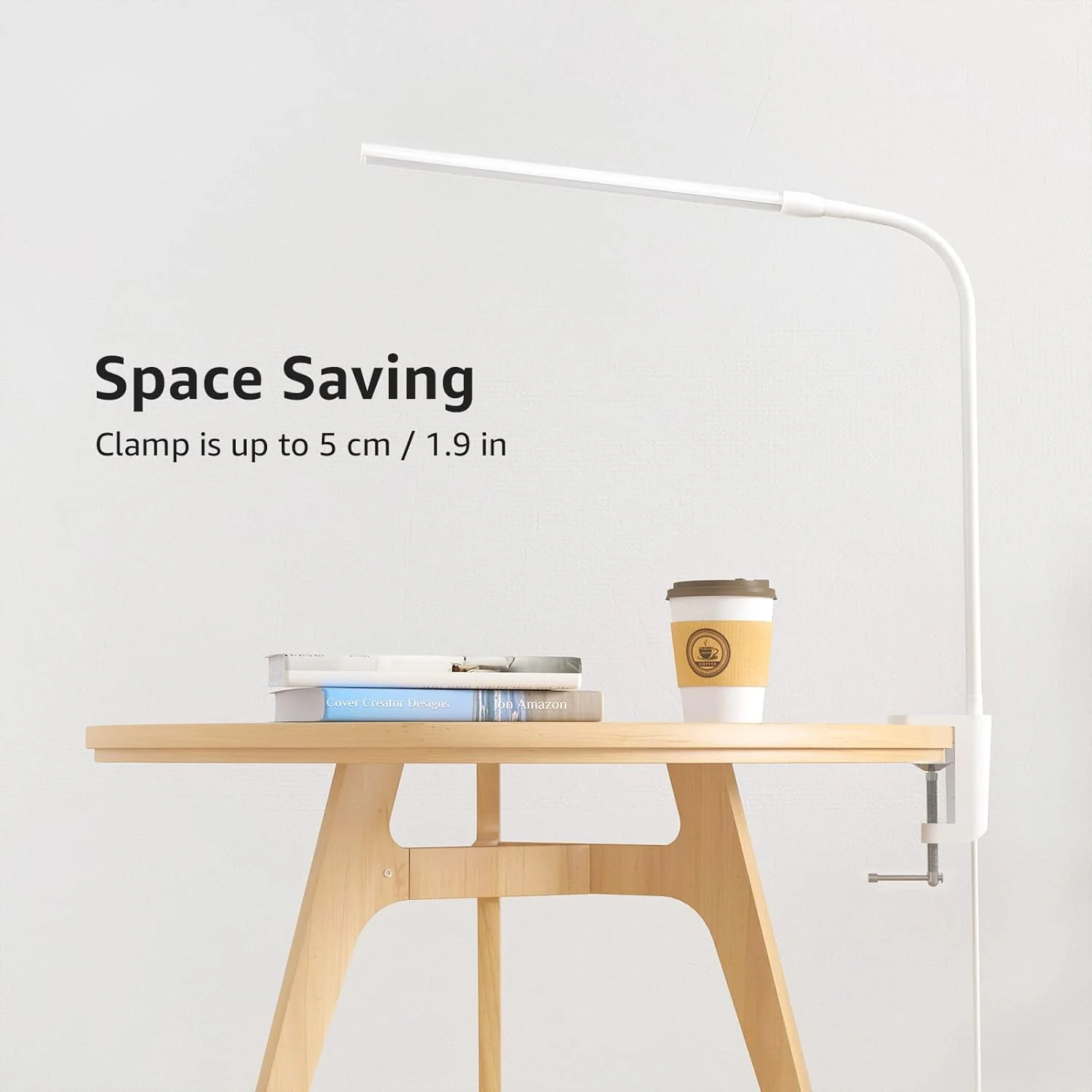 Lepro Clamp Desk Lamp (Dimmable, White/Black, Eye-Caring Reading Light) - Image 8