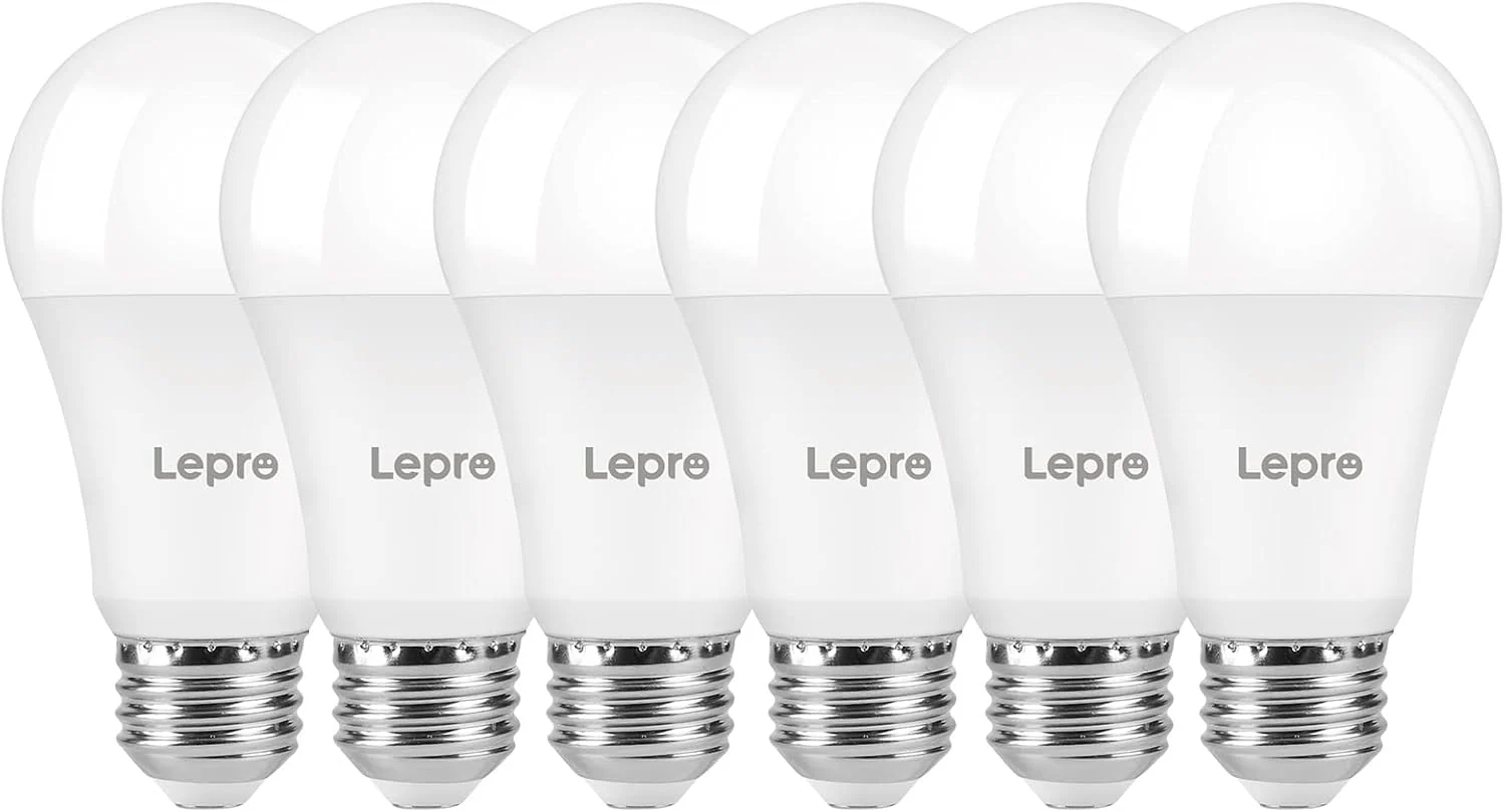 Lepro A19 Dimmable LED Light Bulbs, E26 Base, 14W (100W Equivalent), 1500 Lumens, 5000K Daylight, UL Listed