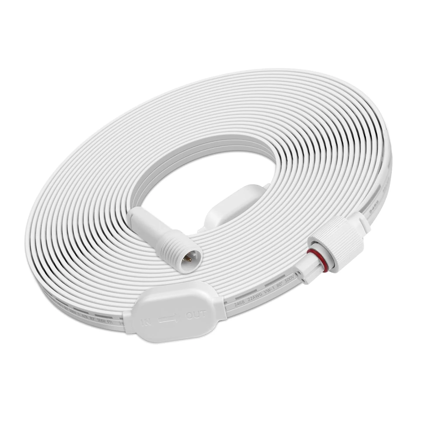 Lepro EE1 Permanent Lights Accessories Only – 10ft Extension Cable for EE1 Permanent Outdoor Lights (Not Compatible with E1), Extension Cord with Built-in Data Booster