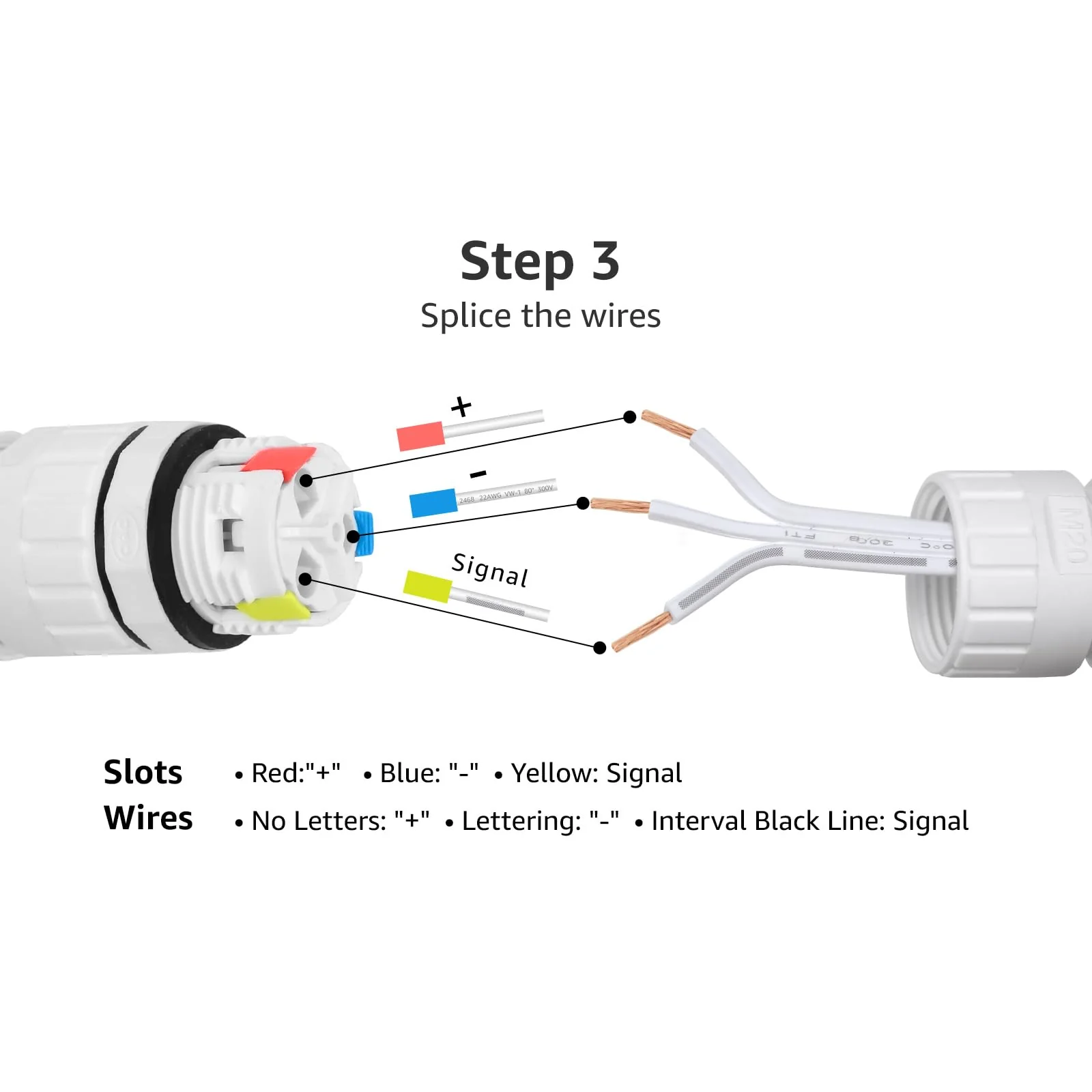 Lepro Extension Cable (20 ft) for Lepro E1 Permanent Outdoor Lights Only, 2 Built in Data Booster/Signal Amplifier - Image 5