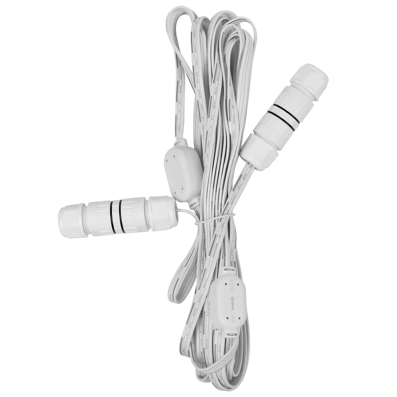 Lepro Extension Cable (20 ft) for Lepro E1 Permanent Outdoor Lights Only, 2 Built in Data Booster/Signal Amplifier - Image 7