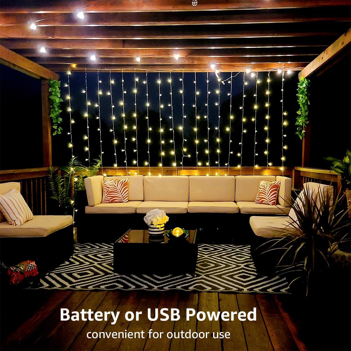 Lepro Fairy Curtain Lights (9.8 x 9.8 ft) - Image 2