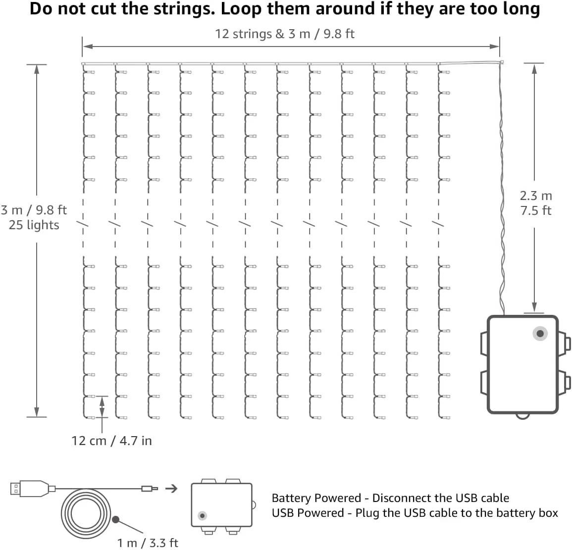 Lepro Fairy Curtain Lights (9.8 x 9.8 ft) - Image 6
