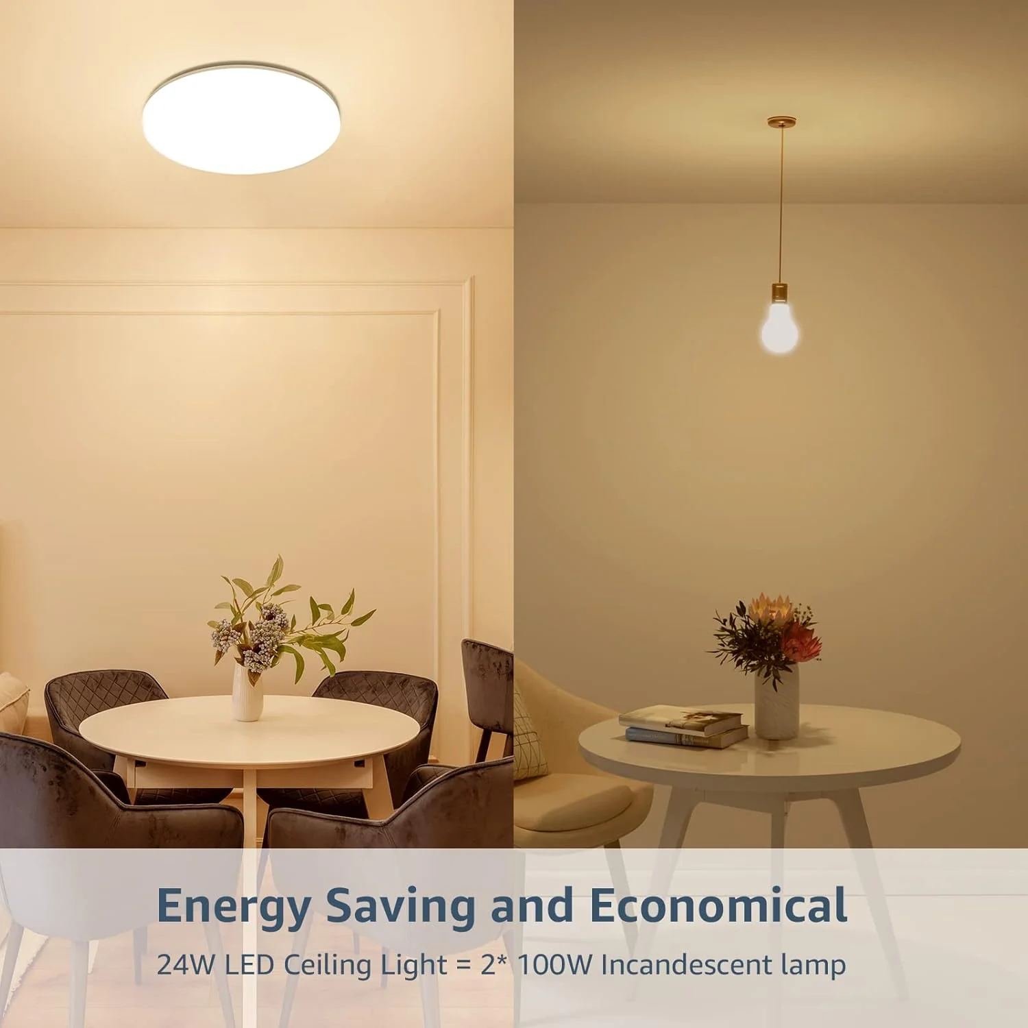 Lepro Flush Mount LED Ceiling Light 2400lm 200W Equivalent - Image 7