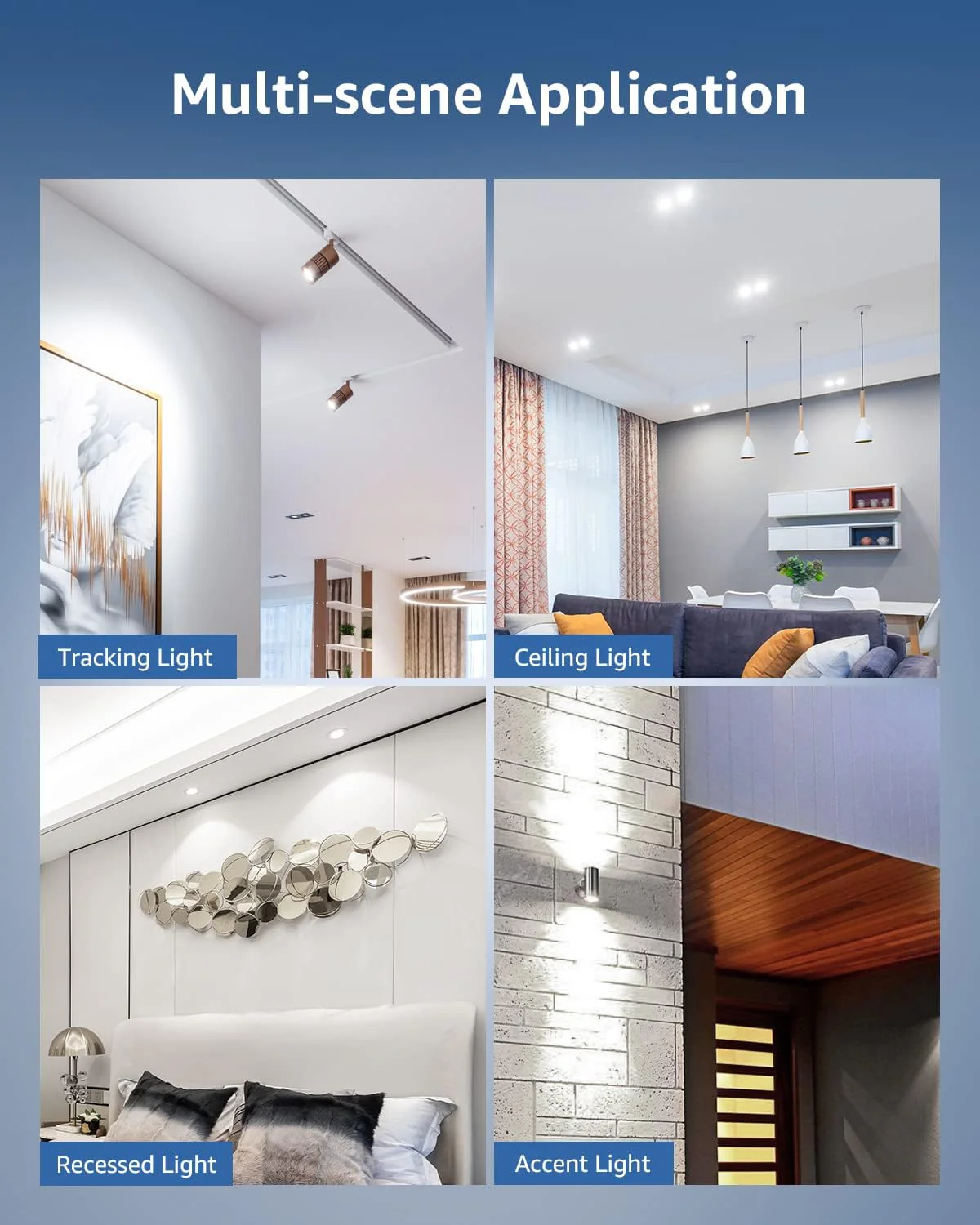 Lepro GU10 LED Light Bulbs, Non-Dimmable, 4W (35W Equivalent), 5000K Daylight, 100° Flood Beam - Image 8