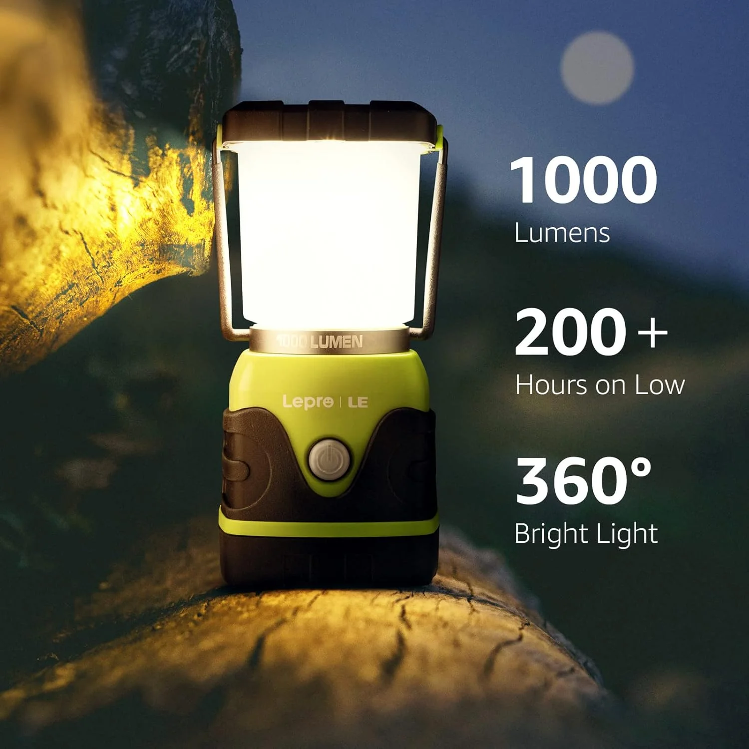 Lepro Battery Powered LED Camping Lantern (Waterproof, 1000LM, 4 Lighting Modes) - Image 3