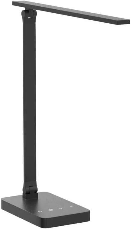 Lepro LED Desk Lamp (Dimmable, Black, with USB Charging Port) - Image 4