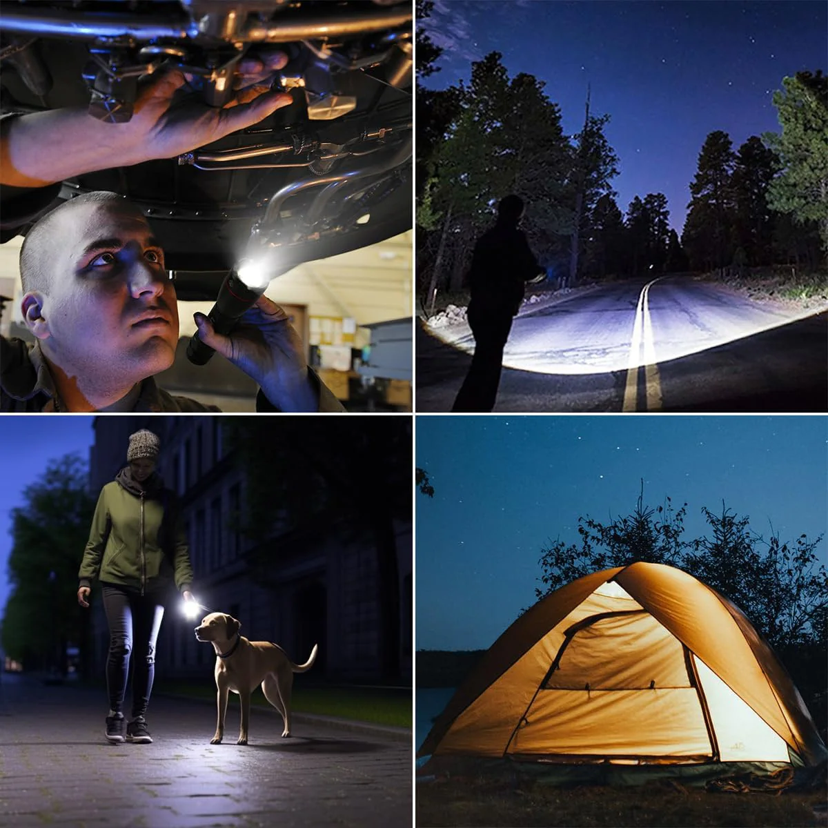 Lepro Portable LED Flashlight – High Lumens, Waterproof (Black, AAA Batteries Included) - Image 8
