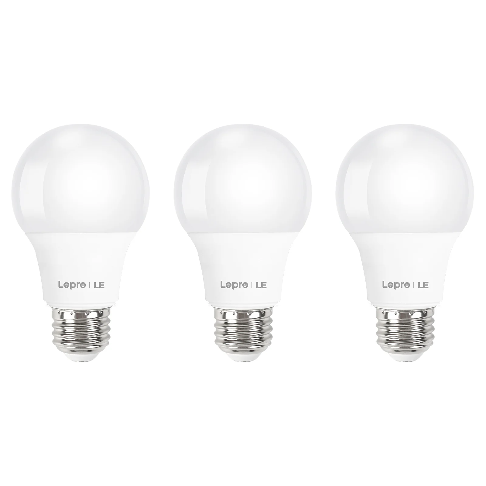 Lepro A19 LED Light Bulb, 2700K Warm White, 800 Lumens, E26 Medium Base, Non-Dimmable, 9W (60W Equivalent)