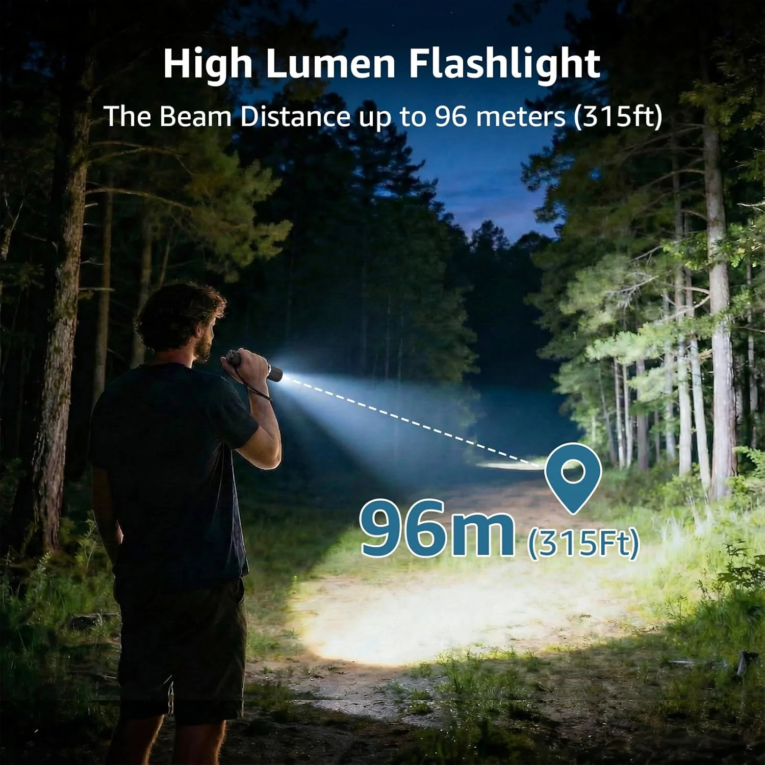 Lepro LED Mini Flashlight High Lumens with Clip, Waterproof, Energy Saving, Portable for Outdoor, Emergency, AA Batteries Included, Tactical & Camping Accessories - Image 2