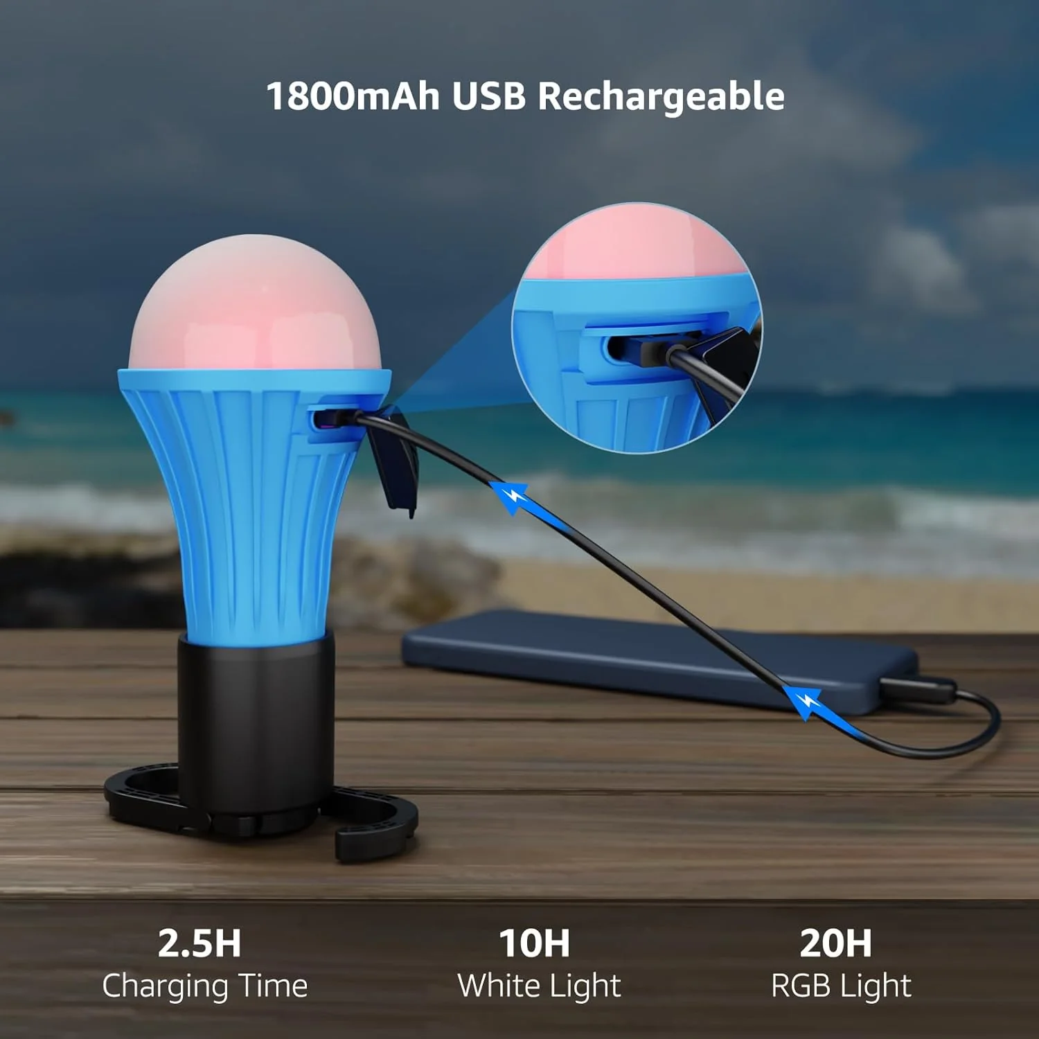Lepro LED Rechargeable Camping Lantern (2-Pack) - Image 3