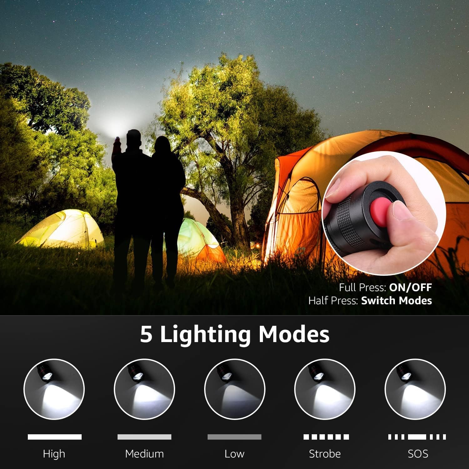 Lepro LED Tactical Flashlight - Image 4