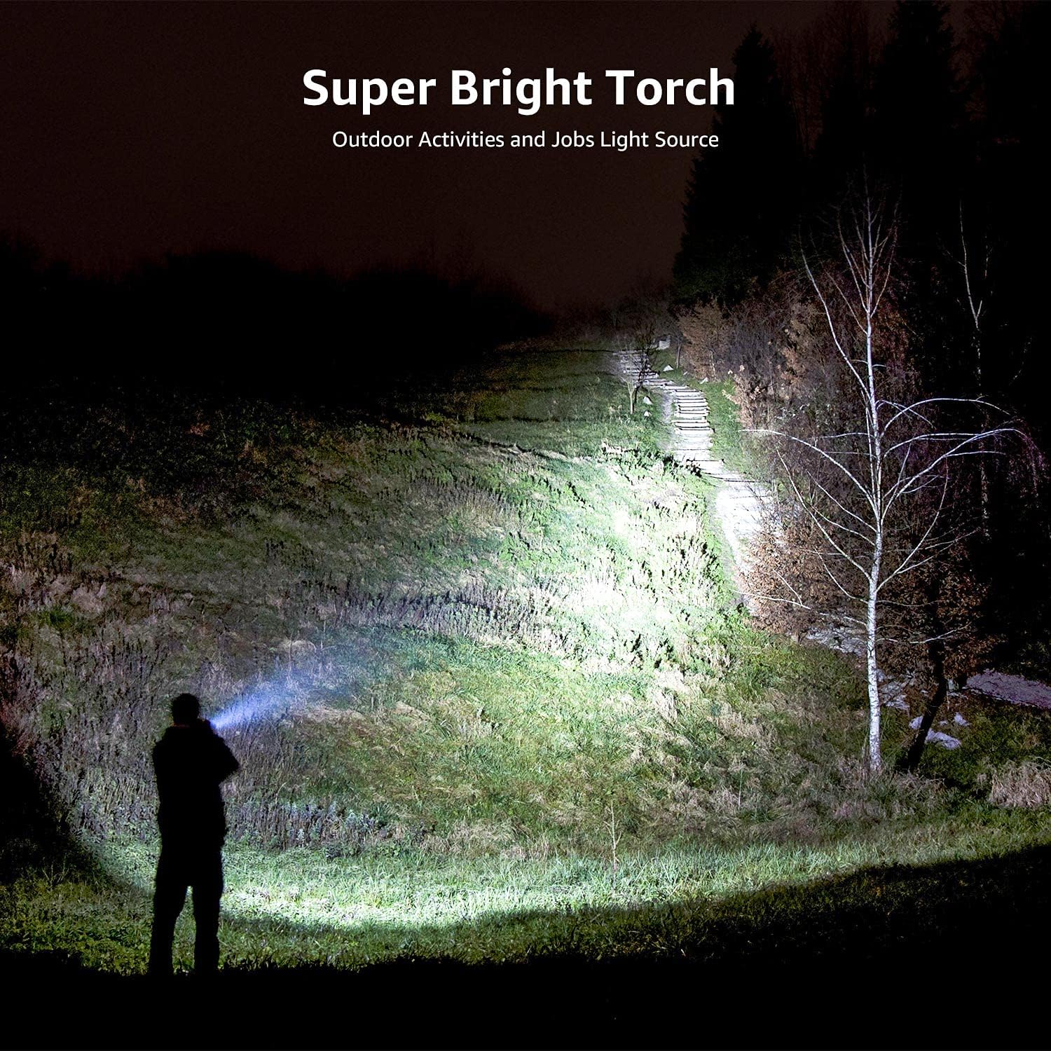 Lepro LED Tactical Flashlight with Clip - Image 2