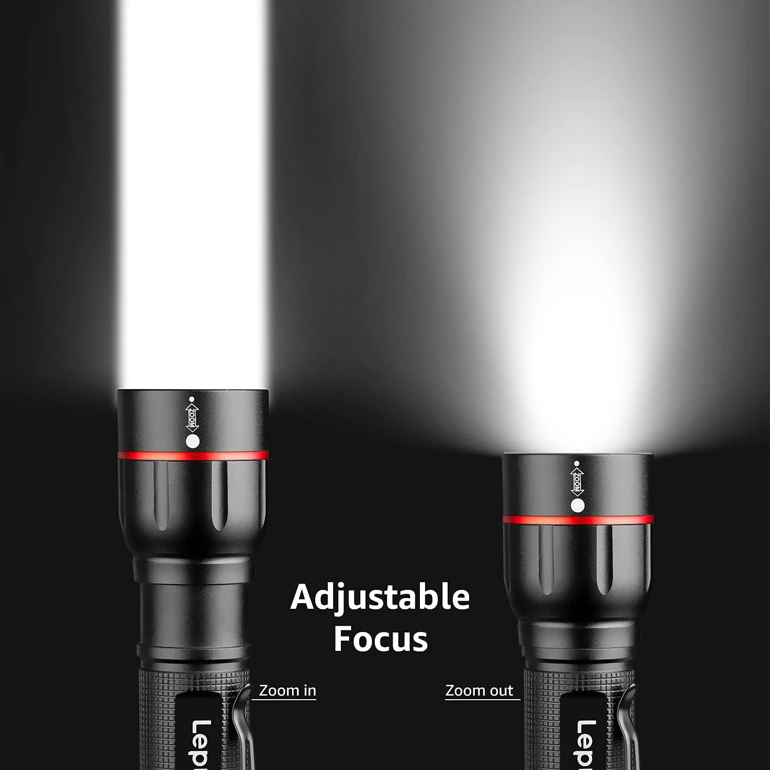 Lepro LED Tactical Flashlight with Clip - Image 4