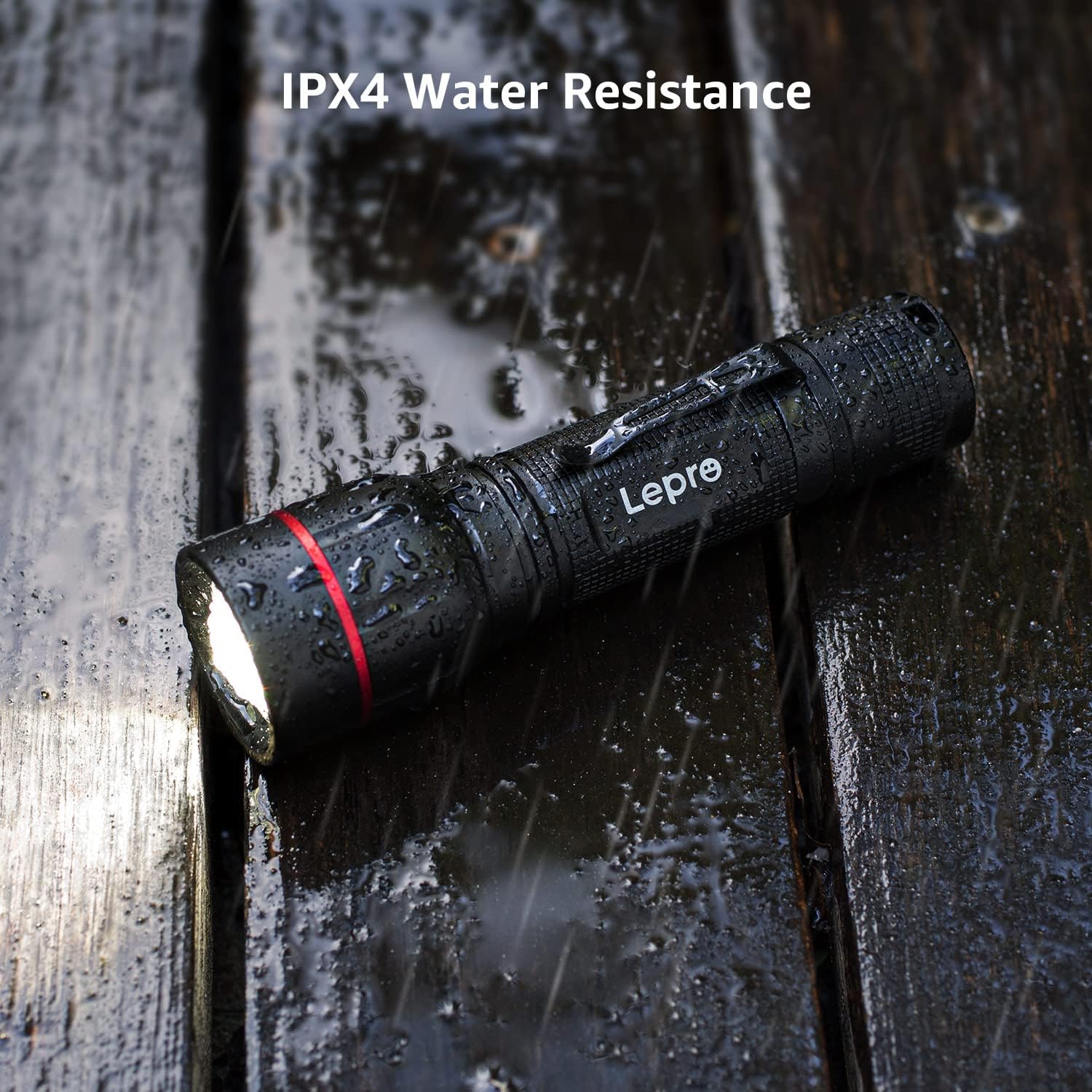 Lepro LED Tactical Flashlight with Clip - Image 5