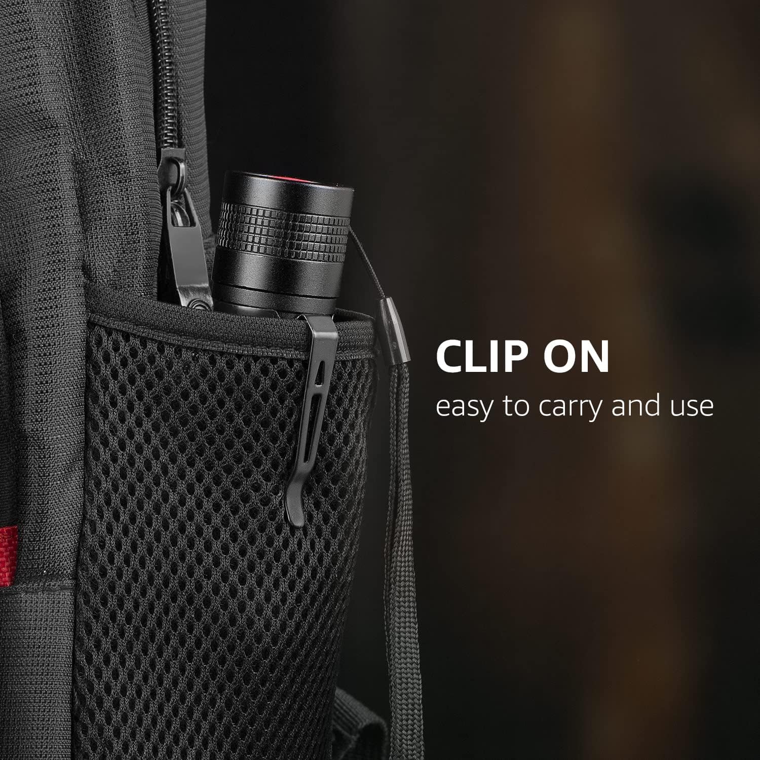 Lepro LED Tactical Flashlight with Clip - Image 6