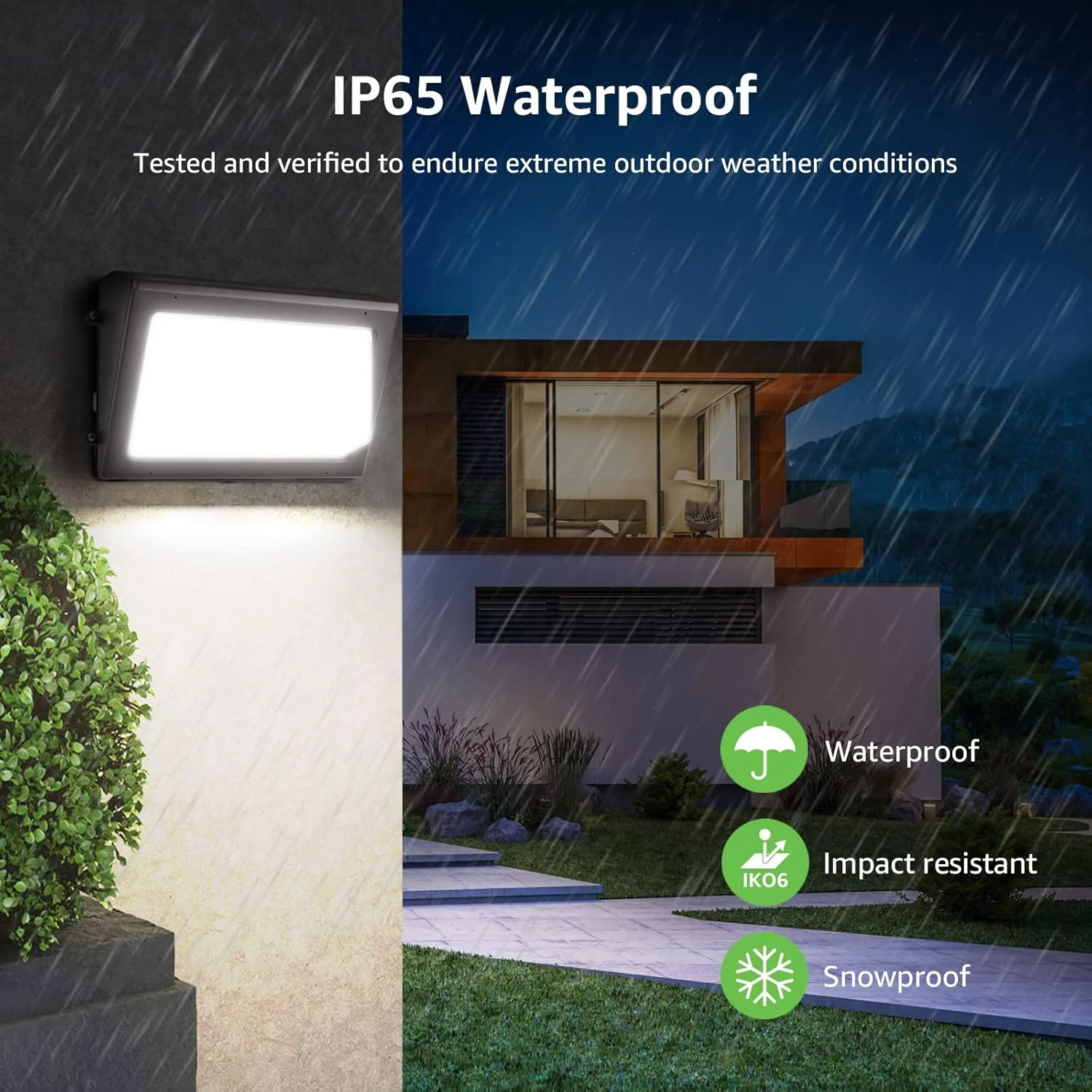 Lepro LED Wall Pack Light with Photocell - Image 3