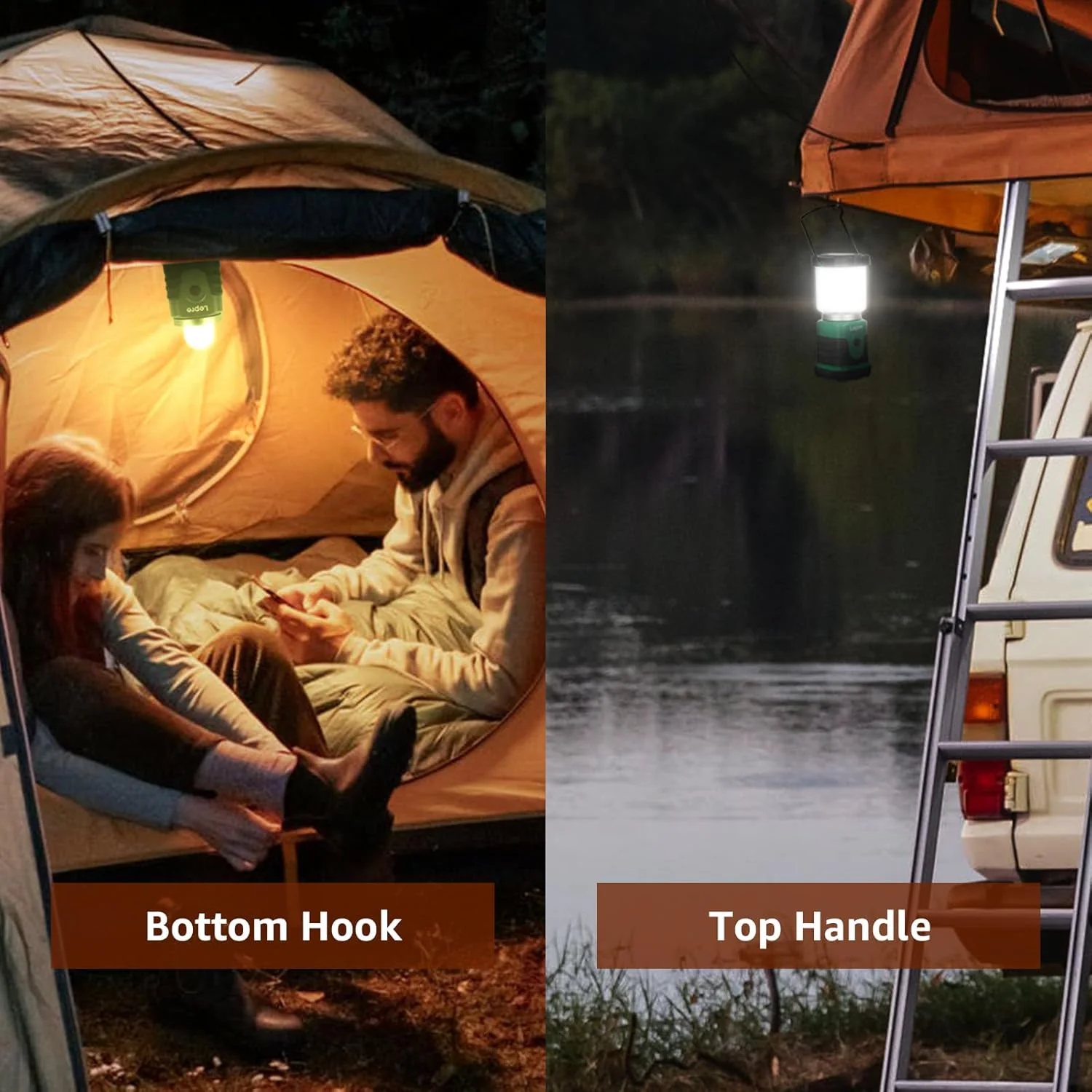 Lepro Portable LED Camping Lantern (350 lm, AA Battery Powered) - Image 4