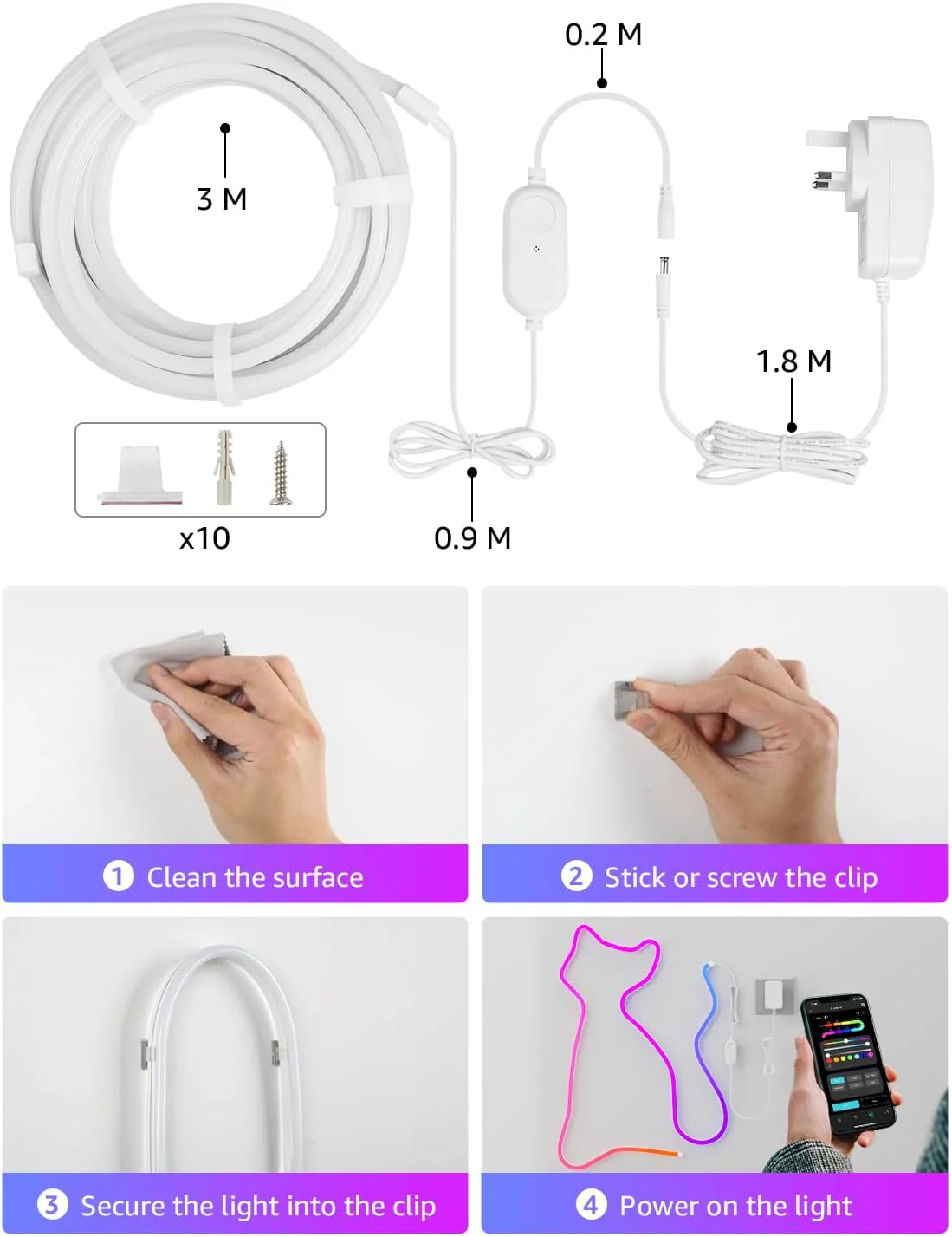 Lepro N1 AI Smart RGB Rope Lights - Image 7