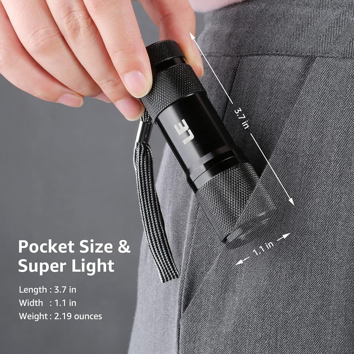Lepro Small UV Flashlight (2 Pack) - Image 5