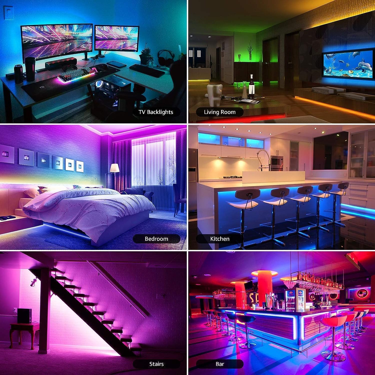 Lepro Smart LED Strip Lights 16.4ft Music Sync Color Changing - Image 7