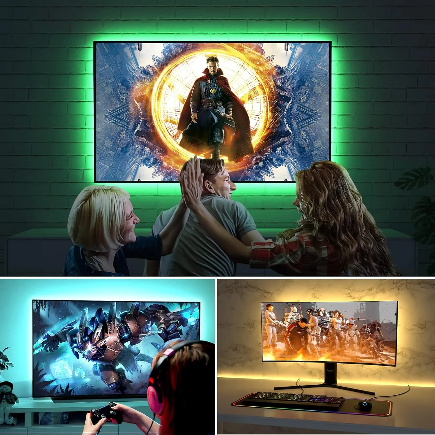 Lepro Smart Wifi RGB TV LED Strip Lights-6.5ft - Image 6