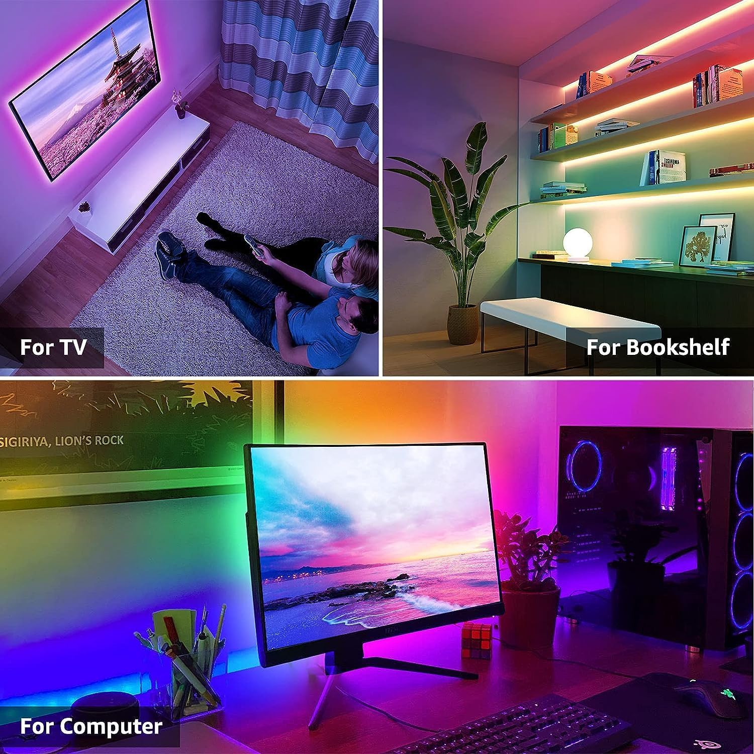 Lepro Smart Wifi RGB TV LED Strip Lights-6.5ft - Image 9