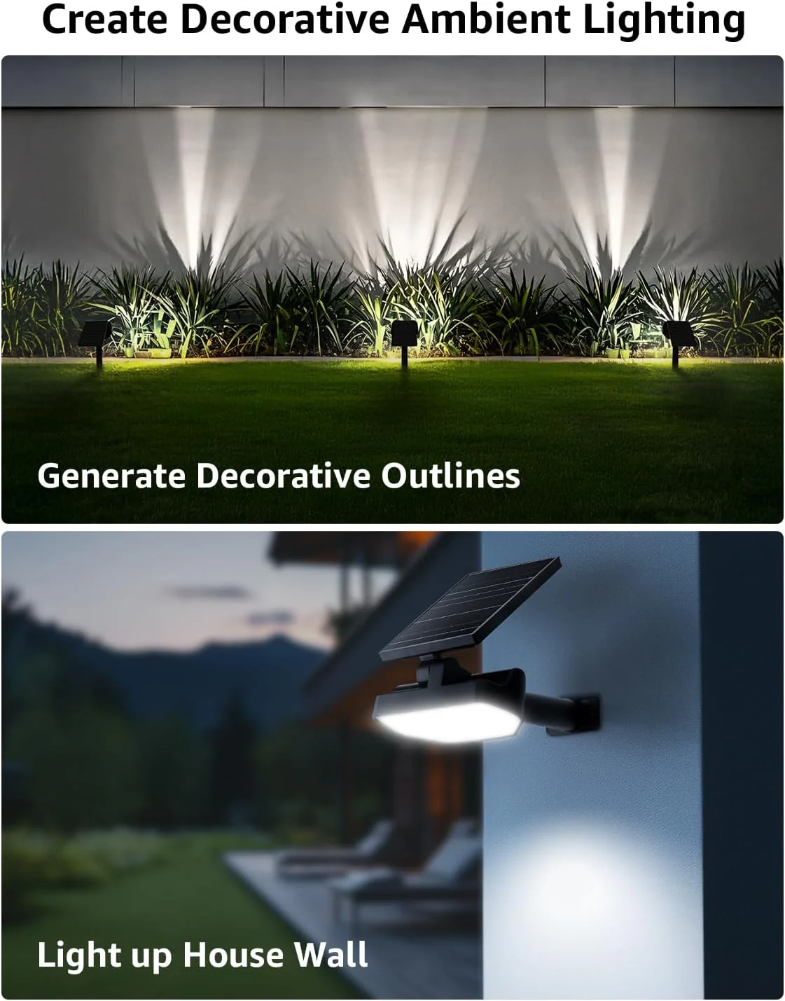 Lepro Solar Decorative Spot Lights, Cool White Modern Accent Lights for Garden & Landscape - Image 3
