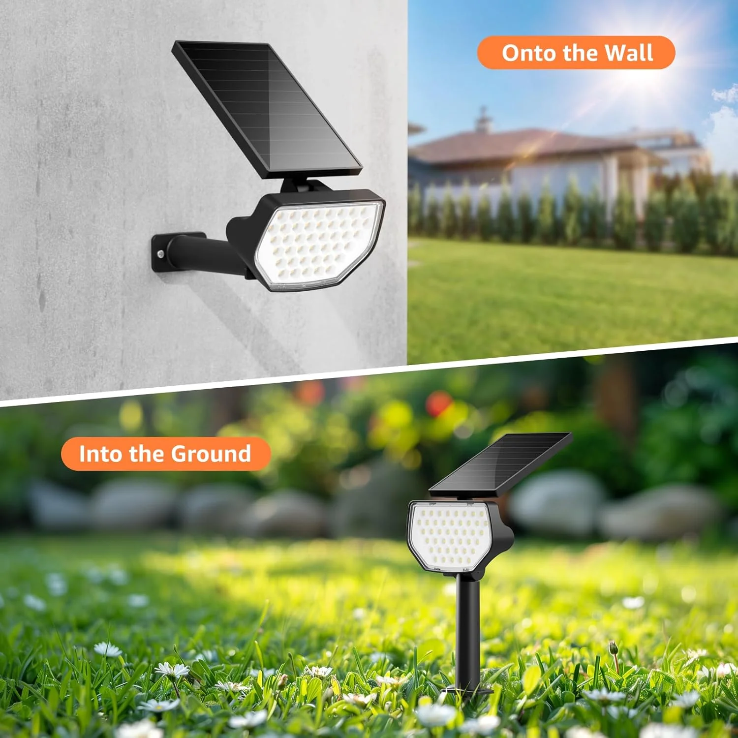 Lepro Solar Decorative Spot Lights, Cool White Modern Accent Lights for Garden & Landscape - Image 7